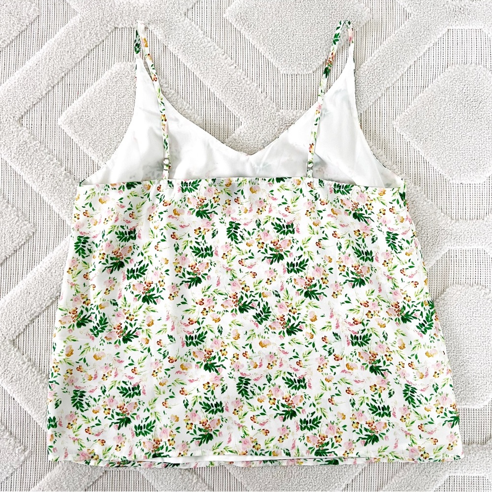 Silky floral cami top - Picture 3 of 3